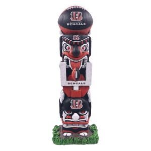 NFL Bengals Tiki Face Totem Pole Figurine 16" Cincinnati Indoor/Outdoors Team